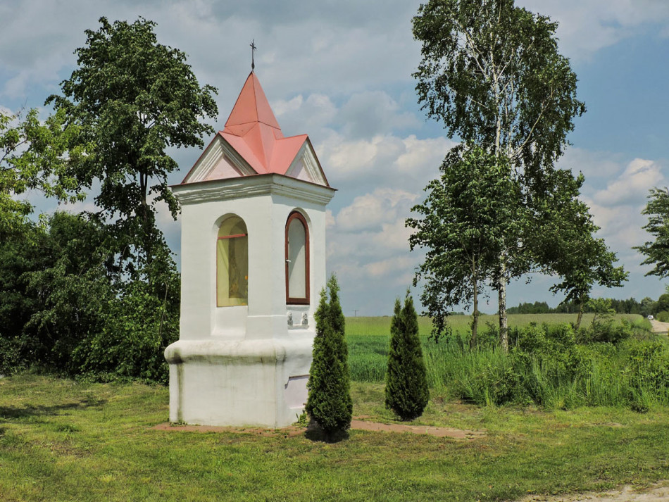 Kapliczka przydrożna murowana. Rudno, gmina Michów, powiat lubartowski.