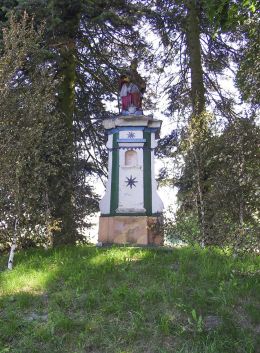 Zabytkowa figura św.Jana Nepomucena. Marcinkowice, gmina Tuczno, powiat wałecki.