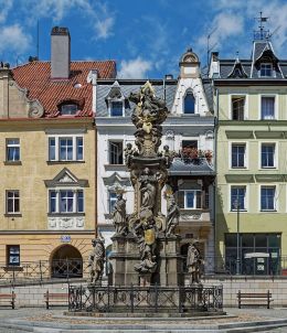 Kolumna Trójcy Świętej. Bystrzyca Kłodzka. powiat kłodzki.