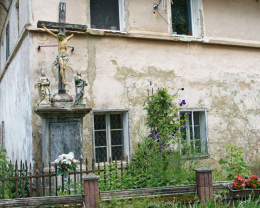 Krzyż kamienny. Stary Wielisław, gmina Kłodzko. powiat kłodzki.