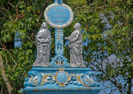 Fragment krzyża przydrożnego. Wojciechów, gmina Lubomierz. powiat lwówecki.