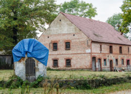 Przydrożna kapliczka murowana. Wirki, gmina Marcinowice, powiat świdnicki.