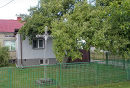 Krzyż metalowy. Wola Chomejowa (Brondzin), gmina Borki. powiat radzyński.