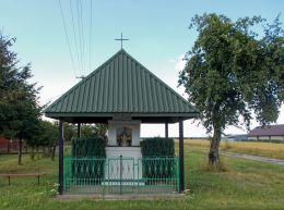 Kapliczka przydrożna, murowana. Wola Chomejowa, gmina Borki. powiat radzyński.