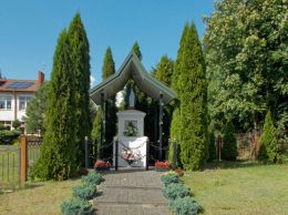 Kapliczka przydrożna, murowana. Wola Chomejowa, gmina Borki. powiat radzyński.