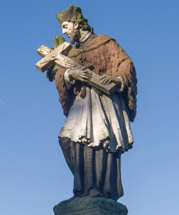 Figura św. Jana Nepomucena. Mordy, powiat siedlecki, woj. mazowieckie.