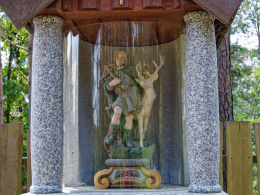 Kapliczka św. Huberta. Międzyrzecze, gmina Supraśl. powiat białostocki.