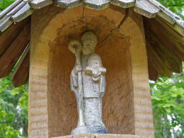 Św. Ambroży, patron pszczelarzy. Podjałówka, gmina Supraśl. powiat białostocki.