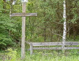 Przydrożny krzyż drewniany. Turowo, gmina Gródek. powiat białostocki.