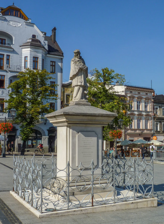 Figura św.Jana Nepomucena na Rynku. Bielsko-Biała, Bielsko-Biała.