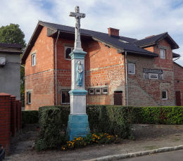 Krzyż - Boża Męka z 1884 roku, ulica Żytnia 49. Gliwice, Bojków, Gliwice.