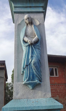 Krzyż - Boża Męka z 1884 roku, ulica Żytnia 49. Gliwice, Bojków, Gliwice.