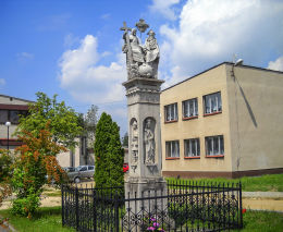 Przydrożna kapliczka kolumnowa. Gostyń, gmina Wyry, powiat mikołowski.