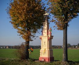 Krzyż przydrożny ufundowany przez Jakuba Kreta w 1867 r. Orzesze, Zgoń, powiat mikołowski.