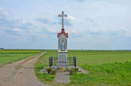 Krzyż przydrożny, fundator Johann Majerczyk 1903. Świętoszowice, gmina Zbrosławice, powiat tarnogórski.
