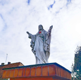 Figura Jezusa. Darnowo, gmina Kościan. Powiat kościański, woj. wielkopolskie.