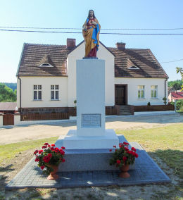 Figura Chrystusa z 1879 r. Lewice, gmina Międzychód, powiat międzychodzki.