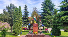 Figura Św. Józefa, 2001 r. Dakowy Mokre, gmina Opalenica, powiat nowotymski, woj. wielkopolskie.
