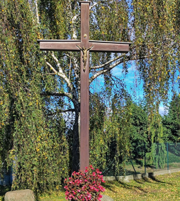 Przydrożny krzyż drewniany. Rosnowo, gmina Komorniki. powiat poznański.