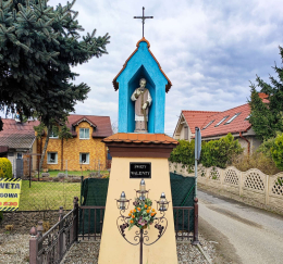 Figura Św. Walentego. Brodowo, gmina Środa Wielkopolska. Powiat Średzki, woj. wielkopolskie.
