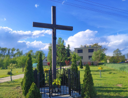 Krzyż drewniany, ul. Poznańska. Wilkowo, gmina Duszniki, powiat szamotulski, woj. wielkopolskie.