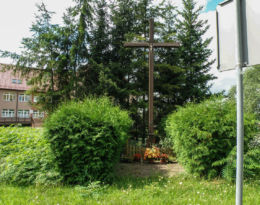 Krzyż przy ulicy Chojeńskiej. Mieszkowice, powiat gryfiński.